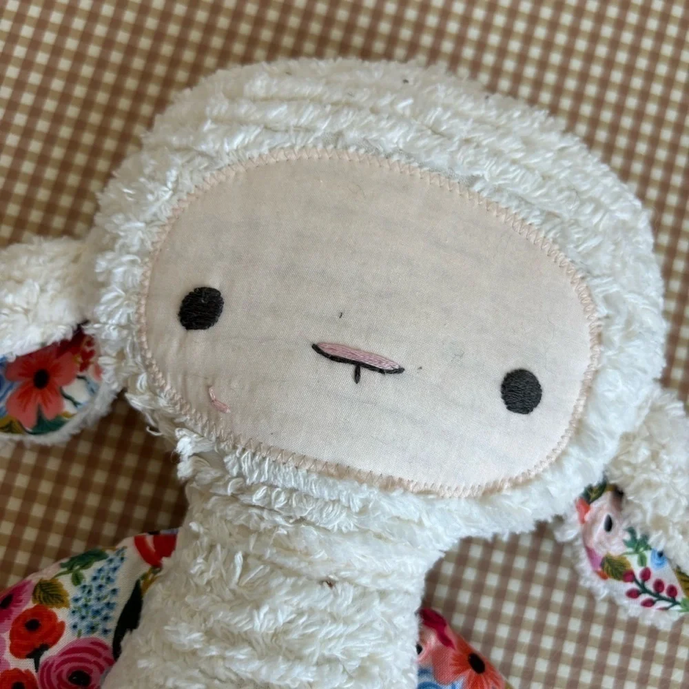 Oh Just Dandy! Handmade in Nashville Tennessee sheep plush with floral details